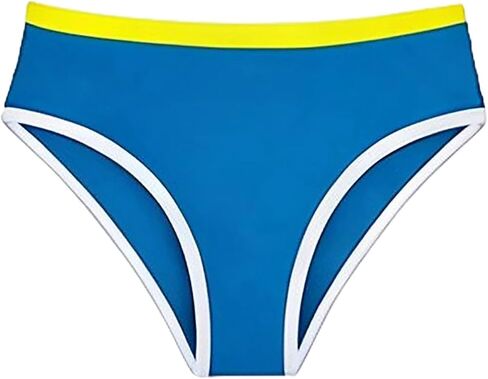 Teens Girls Swim Bikini Bottom Contrast Trim UPF 50+ & Stretchy Swimwear for Kids Summer Quick-Dry Pool Beach Briefs in Saudi Arabia