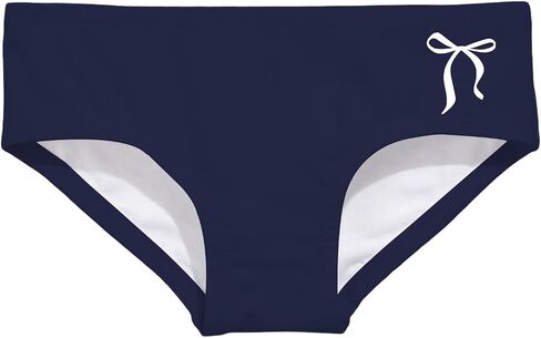 Girls Bowknot Print Swim Bikini Bottoms Fitted Stretchy Swim Briefs Cute Summer Underwear Bathing Suits for Beach in Saudi Arabia