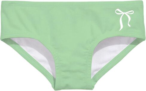 Girls Bowknot Print Swim Bikini Bottoms Fitted Stretchy Swim Briefs Cute Summer Underwear Bathing Suits for Beach in Saudi Arabia