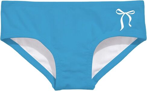 Girls Bowknot Print Swim Bikini Bottoms Fitted Stretchy Swim Briefs Cute Summer Underwear Bathing Suits for Beach in Saudi Arabia