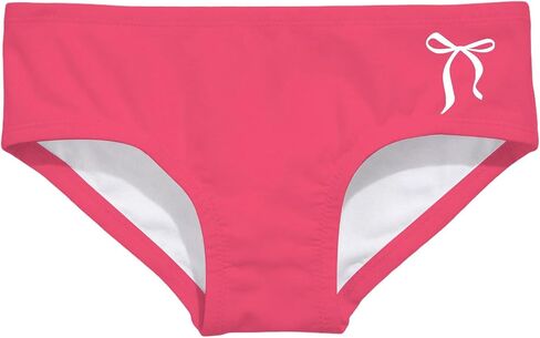 Girls Bowknot Print Swim Bikini Bottoms Fitted Stretchy Swim Briefs Cute Summer Underwear Bathing Suits for Beach in Saudi Arabia