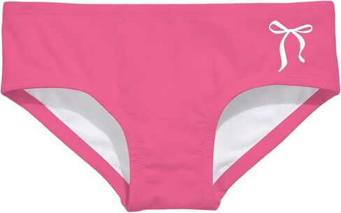 Girls Bowknot Print Swim Bikini Bottoms Fitted Stretchy Swim Briefs Cute Summer Underwear Bathing Suits for Beach in Saudi Arabia