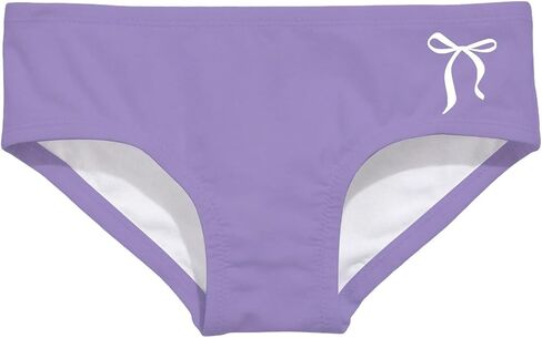 Girls Bowknot Print Swim Bikini Bottoms Fitted Stretchy Swim Briefs Cute Summer Underwear Bathing Suits for Beach in Saudi Arabia
