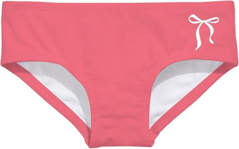 Girls Bowknot Print Swim Bikini Bottoms Fitted Stretchy Swim Briefs Cute Summer Underwear Bathing Suits for Beach in Saudi Arabia