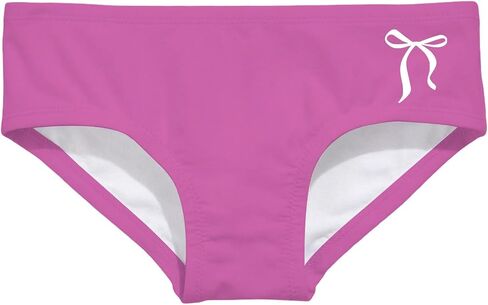 Girls Bowknot Print Swim Bikini Bottoms Fitted Stretchy Swim Briefs Cute Summer Underwear Bathing Suits for Beach in Saudi Arabia