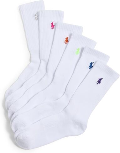 POLO RALPH LAUREN Women's Crew Sport Socks 6 Pack in Kuwait