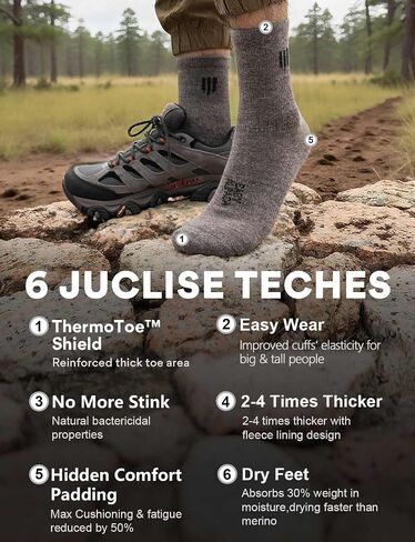 Juclise Alpaca Wool Lightweight Micro Crew Socks Moisture Wicking Anti-blister Merino Hiking Breathable Cushioned Work in Saudi Arabia
