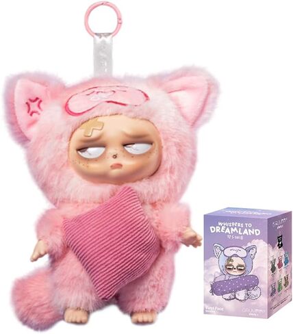 صندوق أعمى من القطيفة من CALEMBOU، همسات Grumpipi اللطيفة إلى سلسلة مفاتيح Dreamland سلسلة مفاتيح محشوة ناعمة، حقيبة سحر من الفينيل الغامضة من Kawaii قابلة للتجميع لعيد الميلاد وعيد الميلاد in Kuwait