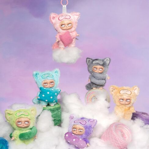 صندوق أعمى من القطيفة من CALEMBOU، همسات Grumpipi اللطيفة إلى سلسلة مفاتيح Dreamland سلسلة مفاتيح محشوة ناعمة، حقيبة سحر من الفينيل الغامضة من Kawaii قابلة للتجميع لعيد الميلاد وعيد الميلاد in Kuwait