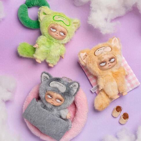 صندوق أعمى من القطيفة من CALEMBOU، همسات Grumpipi اللطيفة إلى سلسلة مفاتيح Dreamland سلسلة مفاتيح محشوة ناعمة، حقيبة سحر من الفينيل الغامضة من Kawaii قابلة للتجميع لعيد الميلاد وعيد الميلاد in Kuwait