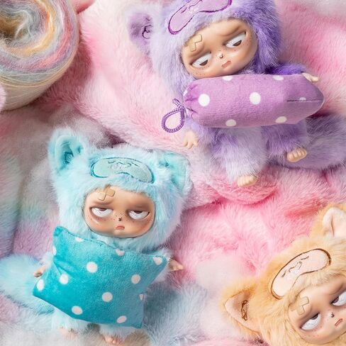 صندوق أعمى من القطيفة من CALEMBOU، همسات Grumpipi اللطيفة إلى سلسلة مفاتيح Dreamland سلسلة مفاتيح محشوة ناعمة، حقيبة سحر من الفينيل الغامضة من Kawaii قابلة للتجميع لعيد الميلاد وعيد الميلاد in Kuwait