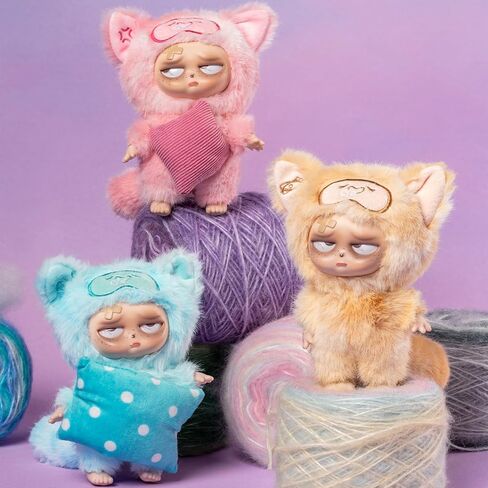صندوق أعمى من القطيفة من CALEMBOU، همسات Grumpipi اللطيفة إلى سلسلة مفاتيح Dreamland سلسلة مفاتيح محشوة ناعمة، حقيبة سحر من الفينيل الغامضة من Kawaii قابلة للتجميع لعيد الميلاد وعيد الميلاد in Kuwait