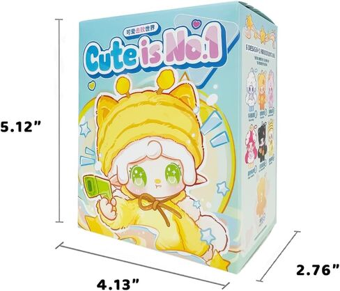 YOOKI Cute is No.1 Series Cute Plush keychain Blind Box (1 of 7 Possible Styles) YOOKI Key Ring Collectible Birthday Gifts(1Pc Blind Box) in Saudi Arabia