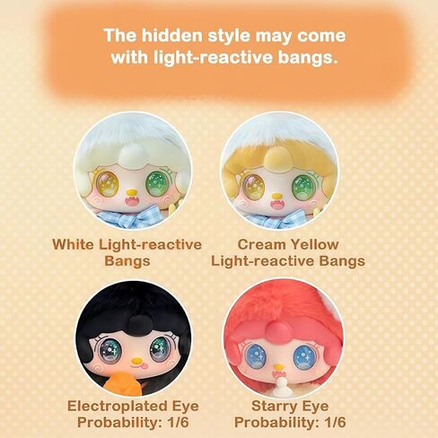 YOOKI Cute is No.1 Series Cute Plush keychain Blind Box (1 of 7 Possible Styles) YOOKI Key Ring Collectible Birthday Gifts(1Pc Blind Box) in Saudi Arabia