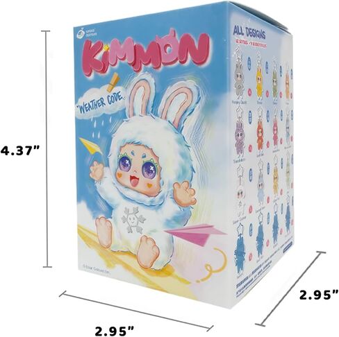 Kimmon Weather Code Series Cute Plush Keychain Blind Box (1 of 16 Possible Styles) Kimmon Key Ring Collectible Birthday Gifts (1Pc Blind Box) in Saudi Arabia