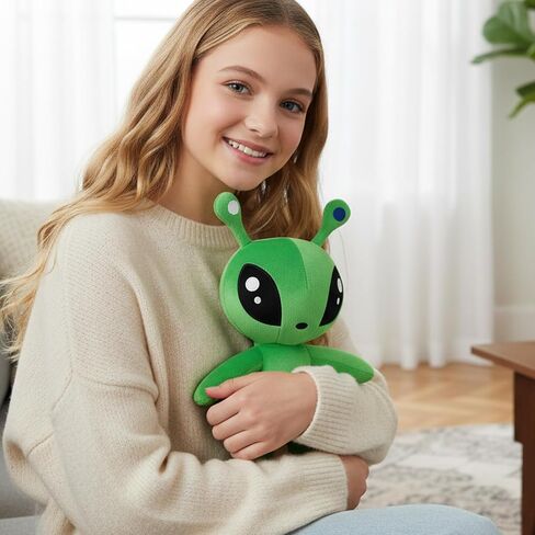 Alien Props, Soft Green Alien Props for Adults, Collectible Prop for Aliens Fans, Large 35cm Prop and Keychain Accessory for Adults, Display and Gift Options in Saudi Arabia