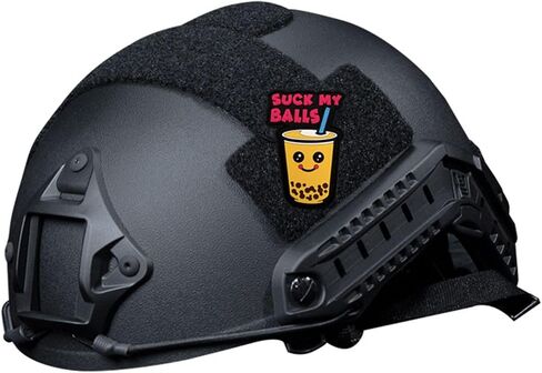 Milk Tea Cup Morale Patch, PVC Soft Rubber, 3D Tactical Patch with Hook Fastener, Night Light, 3.15 x 2.13 Inches in Kuwait
