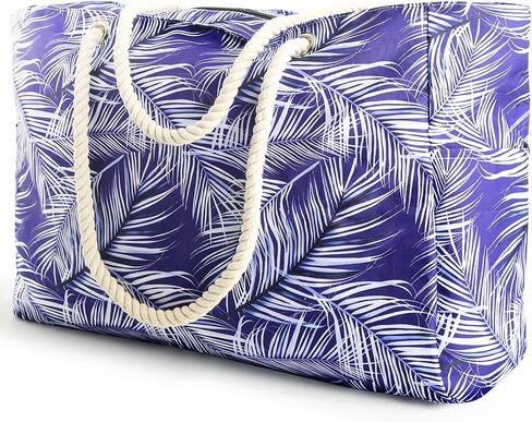 SRISE Large Beach Bag for Women & Men, Beach Bags Waterproof Sandproof, Travel Tote Bag, Swim Pool Bag for Family Outdoor in Kuwait