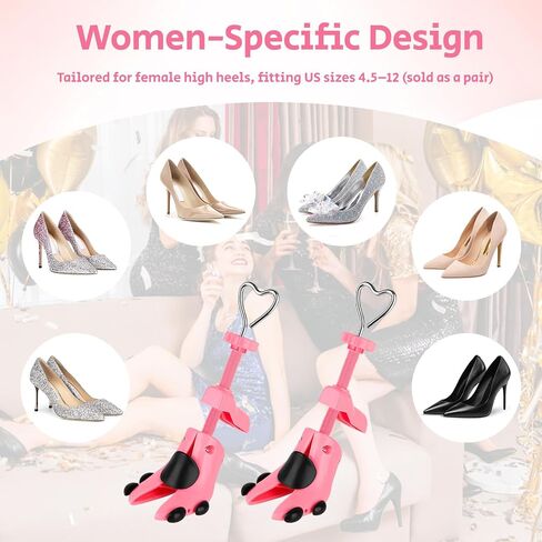 Shoe Stretcher Women, Pair of 4-Way High Heel Strecher Shoe Expander Widener, Adjustable for Wide Feet in Saudi Arabia