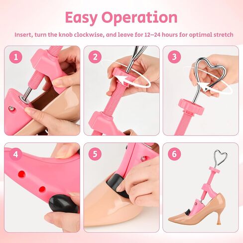Shoe Stretcher Women, Pair of 4-Way High Heel Strecher Shoe Expander Widener, Adjustable for Wide Feet in Saudi Arabia
