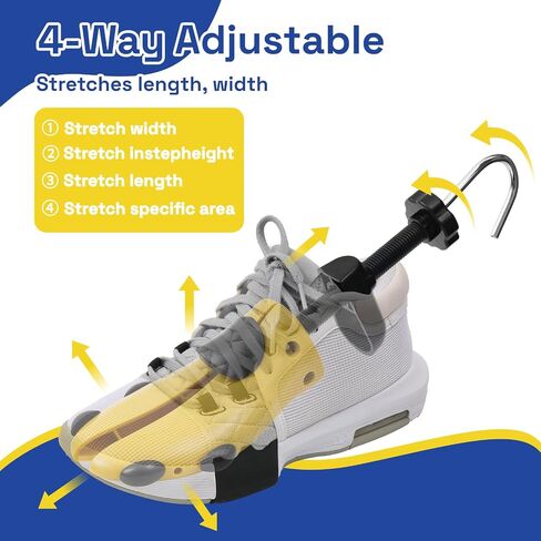 Shoe Stretcher Men Women Plastic Shoe Trees, Adjustable Length & Width, Pair of 4-Way Premium Shoe Stretcher in Saudi Arabia