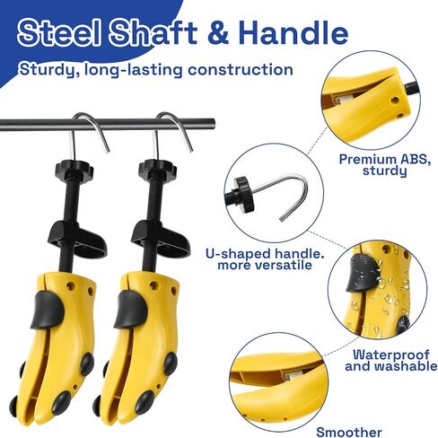 Shoe Stretcher Men Women Plastic Shoe Trees, Adjustable Length & Width, Pair of 4-Way Premium Shoe Stretcher in Saudi Arabia