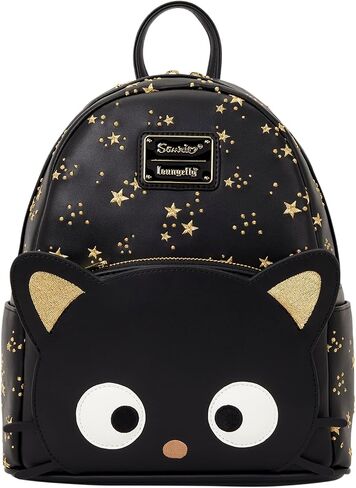 Loungefly Sanrio: Chococat - نجوم مطرزة ذهبية مبطنة - حقيبة ظهر صغيرة - رائعة للأطفال والكبار - حقائب قابلة للجمع in Kuwait