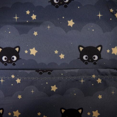 Loungefly Sanrio: Chococat - نجوم مطرزة ذهبية مبطنة - حقيبة ظهر صغيرة - رائعة للأطفال والكبار - حقائب قابلة للجمع in Kuwait