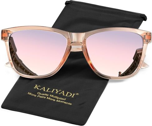 KALIYADI Womens-Sunglasses Polarized Sunglasses Womens: Retro Trendy Sun Glasses with UV400 Protection for Travel Driving in Kuwait