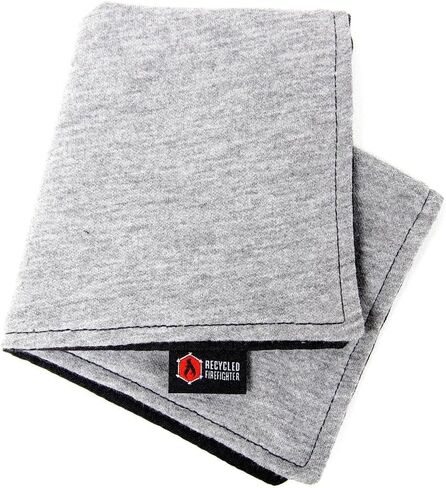 Recycled Firefighter Probie Handkerchief - Fire-Resistant Nomex Kevlar - Made in USA - 11x11 EDC Pocket Square/Sweat Rag in Saudi Arabia