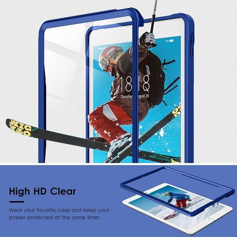 VIKESI for iPad 9th/8th/7th Generation Case 2021/2020/2019, iPad 10.2 Inch Rugged Durable Kickstand Protective Cover Built-in Screen Protector-Midnight Black in Kuwait