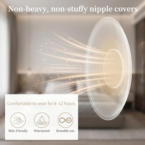 MIAO-GK Nipple Covers for Women – Breathable Reusable Silicone Sticky Nipple Pasties C in Kuwait