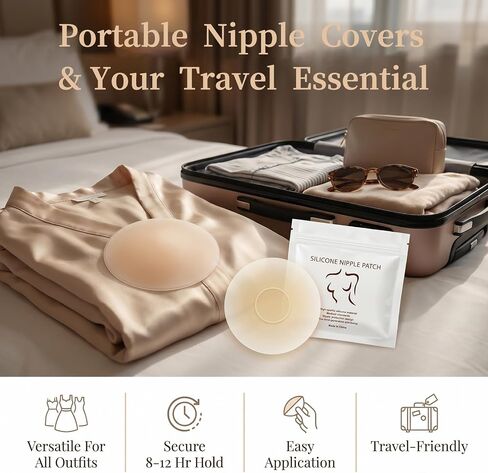 MIAO-GK Nipple Covers for Women – Breathable Reusable Silicone Sticky Nipple Pasties C in Kuwait