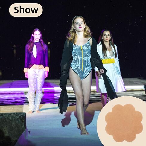 Sibba Nipple Pasties Cover Stickers Petals Shape Skin Breast Boob Lift Nipplecovers Waterproof Swim Sticky Bra Tape Lingerie in Kuwait