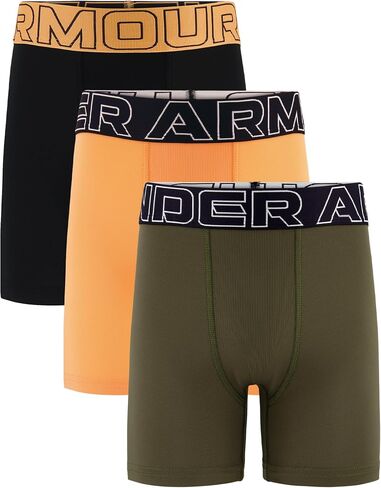 Under Armour Boys' 3-pack Performance Tech Mesh Boxer Brief, Lightweight & Smooth Stretch Fit in Kuwait