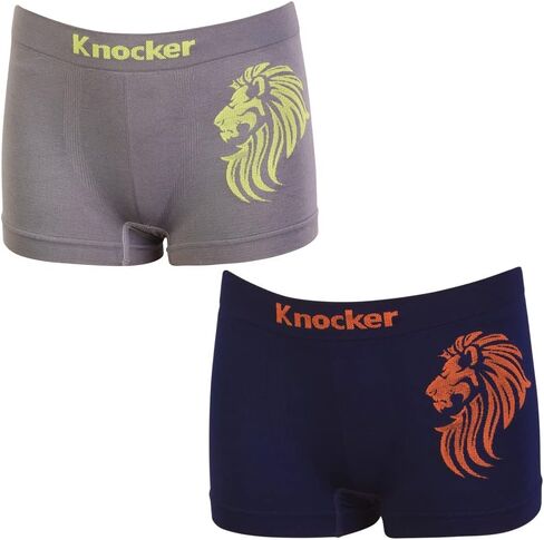 6pc Knocker Boys Seamless Comfort Boxer Briefs Underwear Non-irritating Shorts M Blue in Saudi Arabia