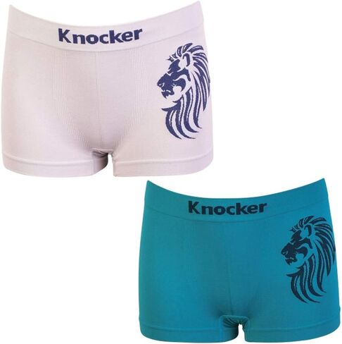 6pc Knocker Boys Seamless Comfort Boxer Briefs Underwear Non-irritating Shorts M Blue in Saudi Arabia