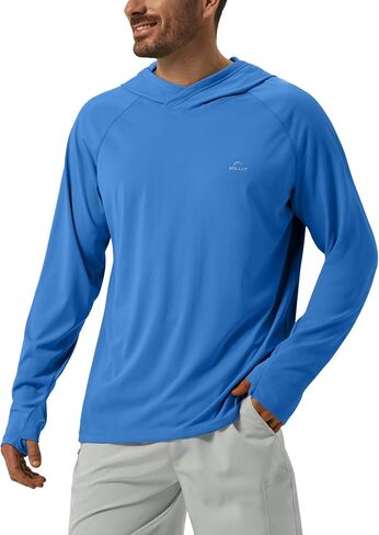 Willit Men's Sun Hoodie UPF 50+ Long Sleeve Sun Shirts Lightweight SPF UV Hiking Fishing Swim Travel Shirts in Kuwait