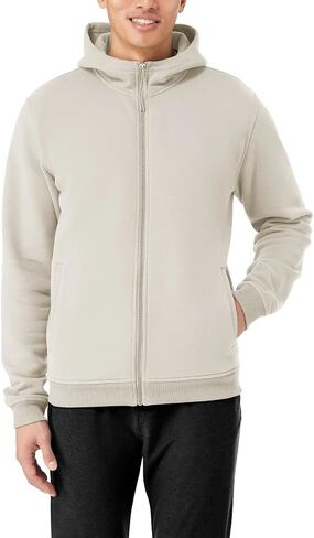 KIRKLAND Signature Men's Brushed Fleece Full Zip Hoodie Jacket in Kuwait