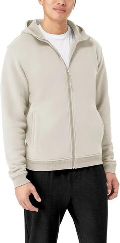 KIRKLAND Signature Men's Brushed Fleece Full Zip Hoodie Jacket in Kuwait