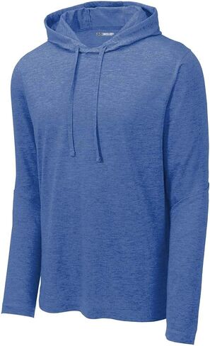 DRIEQUIP Men's Tri-Blend Wicking Long Sleeve Hoodie Sizes XS-4XL in Kuwait