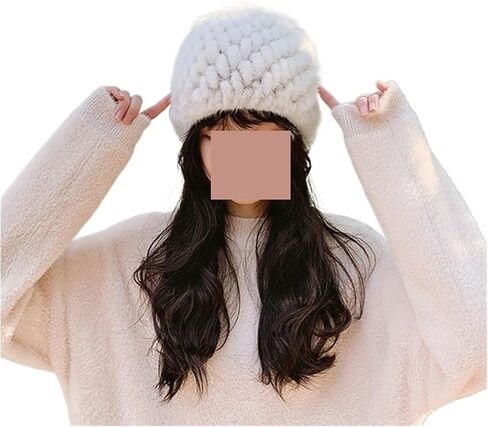 Mink Weaving Fur+Fox Cap Women Winter Genuine 100% Fur Bomber Hat Windproof Warm Earmuffs Flat Grey/Black Russian Hat Fitted in Saudi Arabia