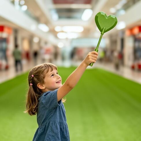 3D Printed Green Heart Credit Card Wand, Tap to Pay Contactless Payment Card Holder, Magic Wand for Digital Payment (1PC) in Kuwait