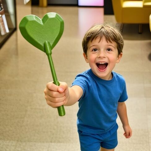 3D Printed Green Heart Credit Card Wand, Tap to Pay Contactless Payment Card Holder, Magic Wand for Digital Payment (1PC) in Kuwait