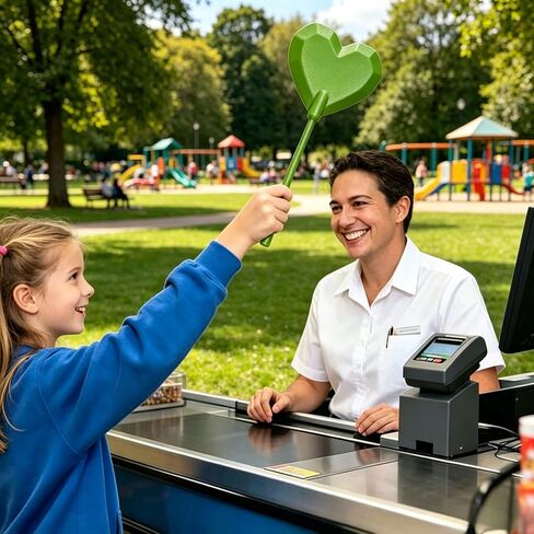3D Printed Green Heart Credit Card Wand, Tap to Pay Contactless Payment Card Holder, Magic Wand for Digital Payment (1PC) in Kuwait