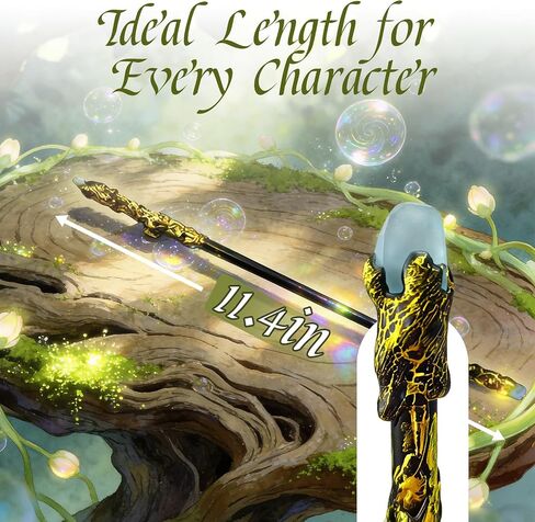 Magical Crystal Wand for Boys and Girls, 12 Inch Teal Blue Light-Up Toy Wand - Ideal Gift for Kids Birthdays, Halloween, Christmas, Wizard Themed Parties in Saudi Arabia