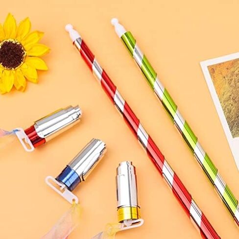 Pocket Staff,6 Pcs Magical Wand Props,Professional Telescopic Staff Appearing Cane,Magician Performance Props Expandable Staffs for Magicians Stage ﻿(White) in Kuwait