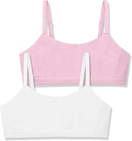 SALIA GIRL Double-Layer Cotton Training Bras for Girls 7–12, Natural Cami First Bra with Adjustable Straps in Saudi Arabia