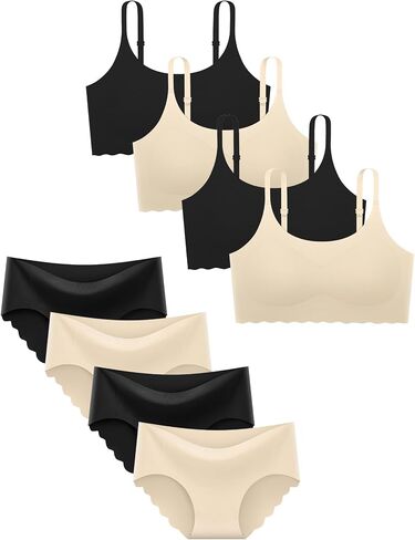Finihen Girls Seamless Bras&Underwear Sports Developed Training Bra Padded with Adjustable Straps. in Kuwait