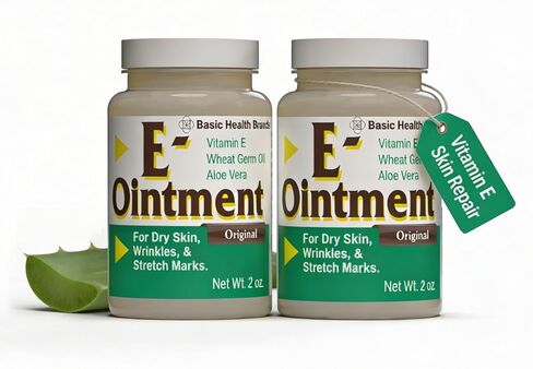 Basic Brands Vitamin E Ointment, 2 oz – Moisture Enhancing – Helps Reduce Appearance of Scars, Stretch Marks, Fine Lines & Wrinkles (Pack of 1) in Saudi Arabia